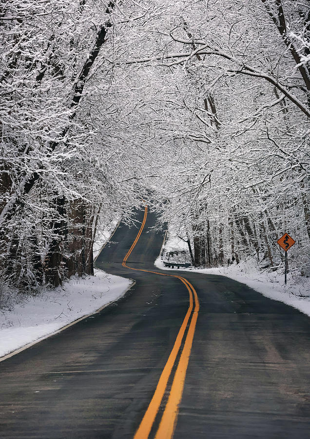 Winter Drive #1 Photograph by Rob Blair