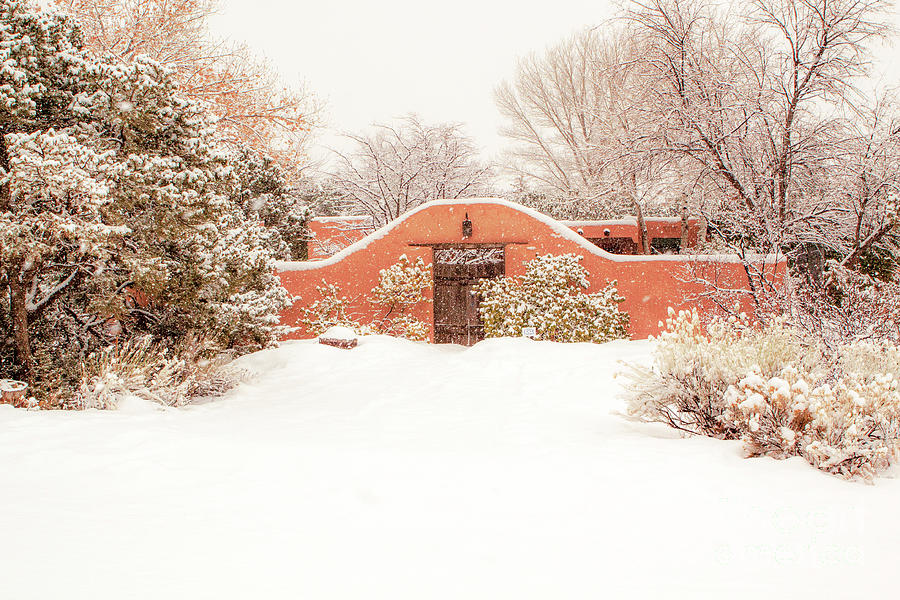 A Santa Fe Winter Home Photograph by Roselynne Broussard