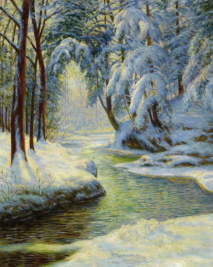Winter Landscape #1 Painting by Walter Launt Palmer