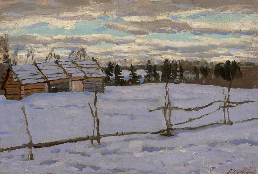 Winter Morning Painting
