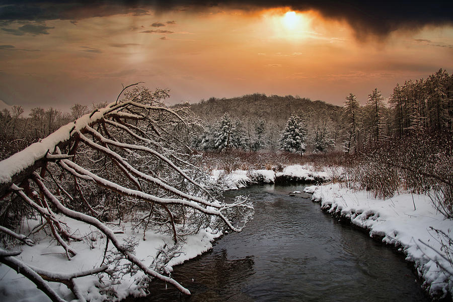 Buffalo Photograph - Winter River #1 by Michael Griffiths