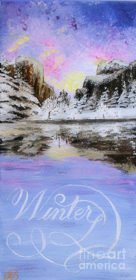 Winter #1 Painting by Scarlett Royale
