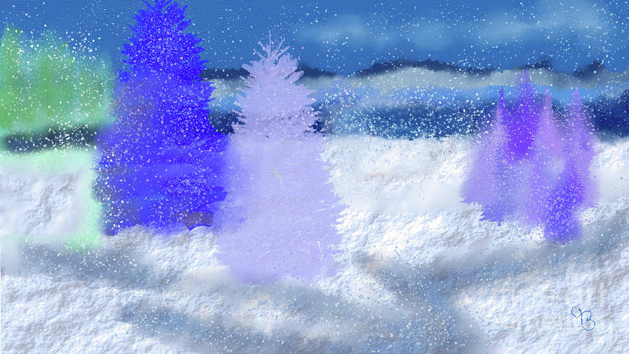 #Winter #Snow #2 Digital Art by Arlene Babad