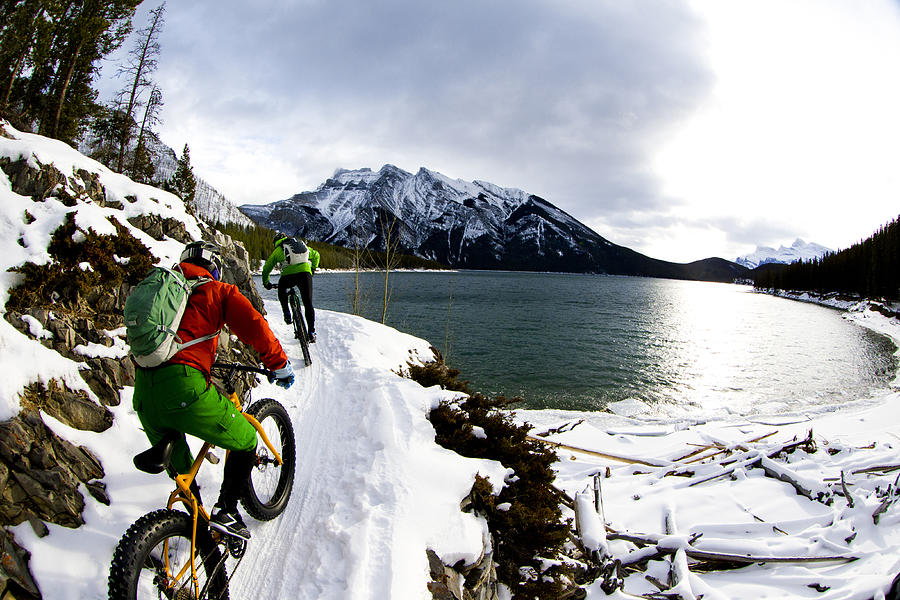 Winter Snow Biking #1 Photograph by GibsonPictures