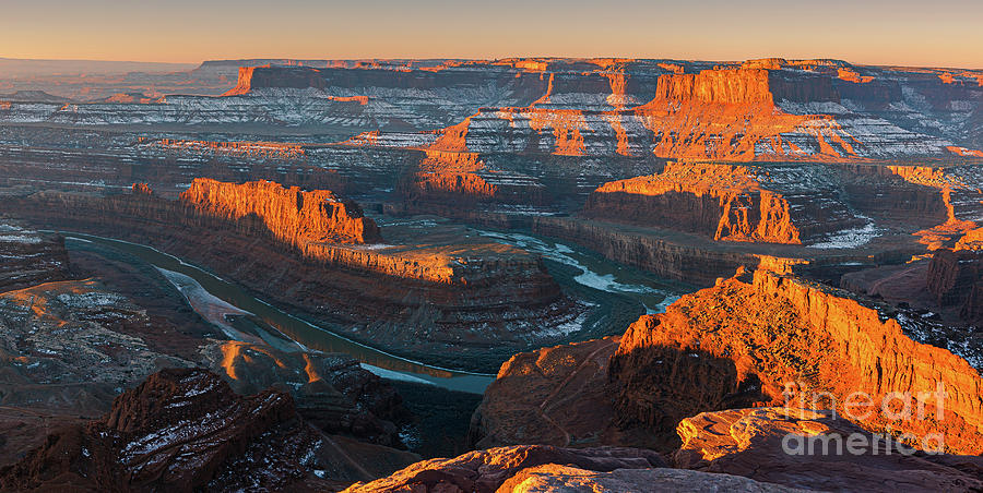 Color Image Photograph - Winter Sunrise At Dead Horse Point State Park by Henk Meijer Photography Color Image Photograph - Winter Sunrise At Dead Horse Point State Park by Henk Meijer Photography
