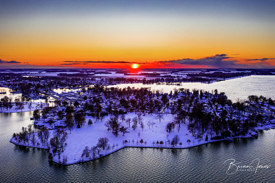 Winter Sunset #1 Photograph by Brian Jones
