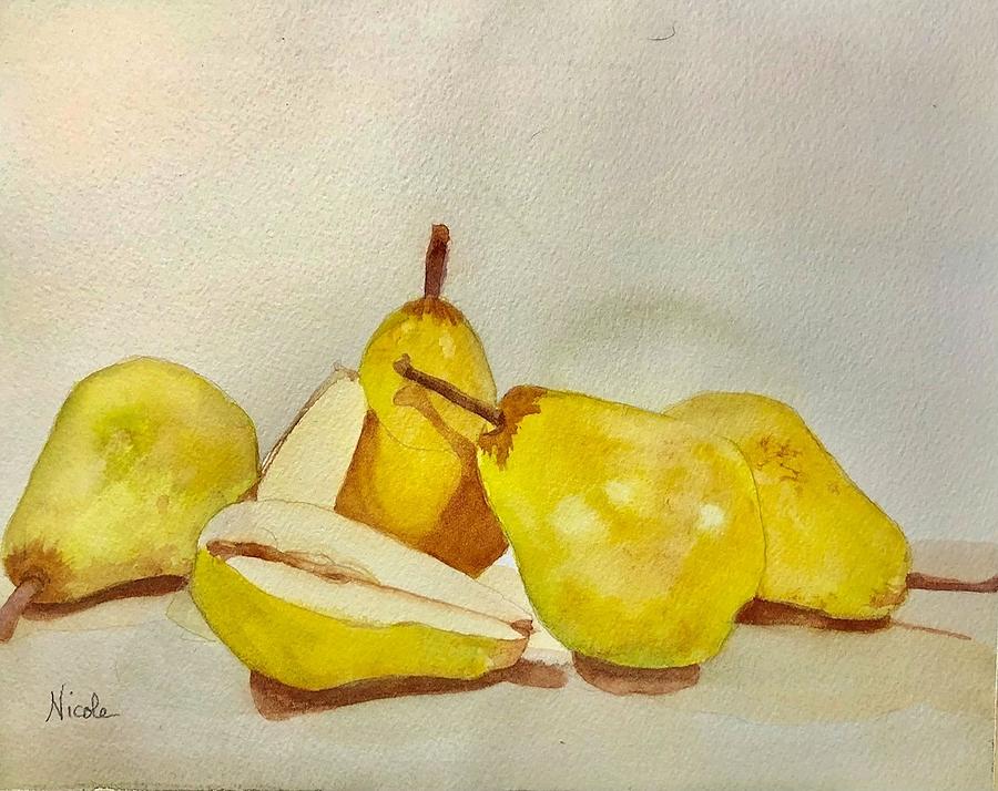 Pear Painting - Barletts by Nicole Curreri