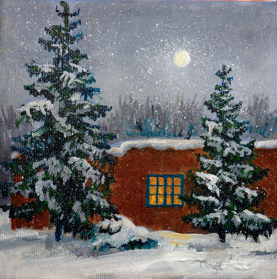 Winterlight #1 Painting by Donna Clair