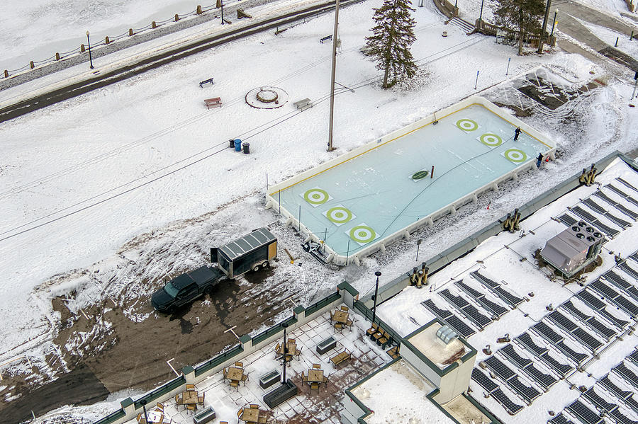 Wintertime in Stillwater Minnesota Downtown Ice Rink #1 Photograph by Greg Schulz Pictures Over Stillwater