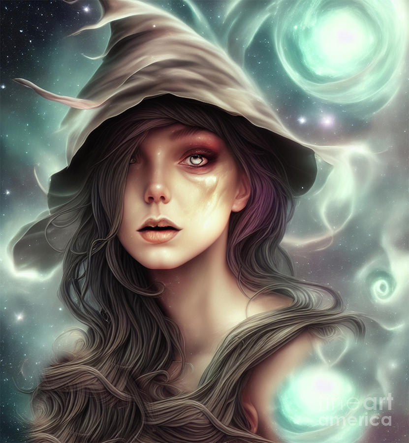 Witch Girl Magical Girl Pretty Girl Artwork Beautiful Girl Art Witchy ...