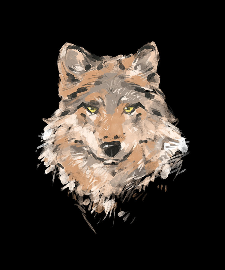 Wolf Portrait Wolves Digital Art by BeardedCloth - Fine Art America