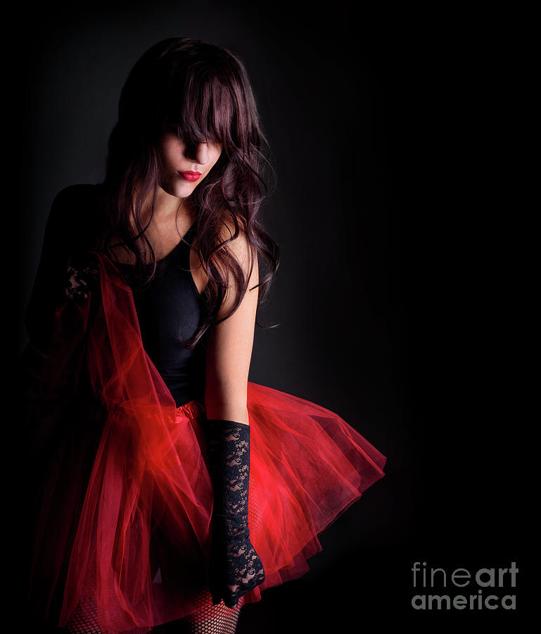Woman in red dress Photograph by Jelena Jovanovic -