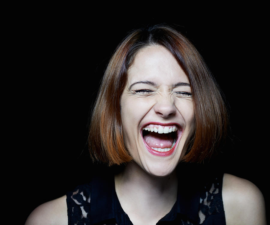 Woman Laughing #1 Photograph by Tara Moore