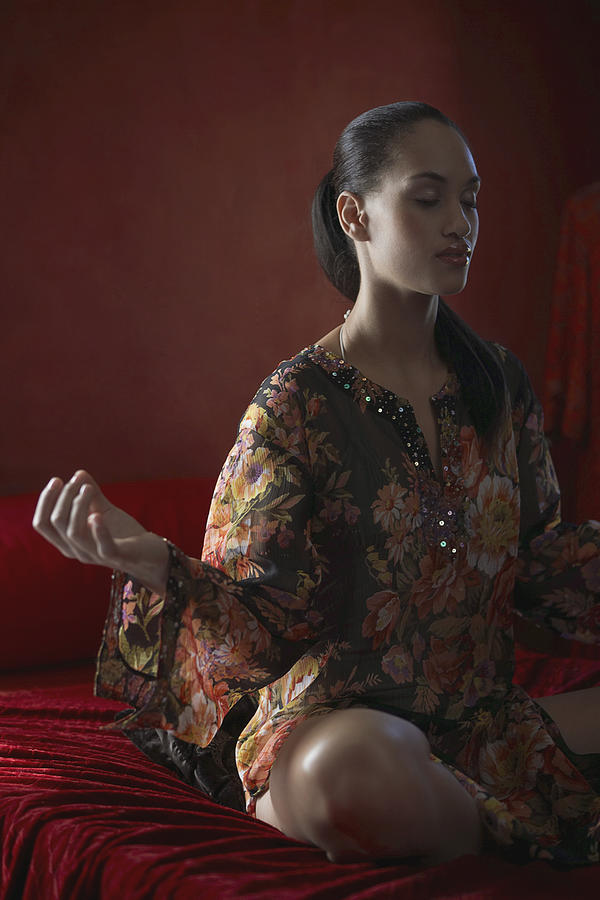 Woman meditating #1 Photograph by Felix Wirth