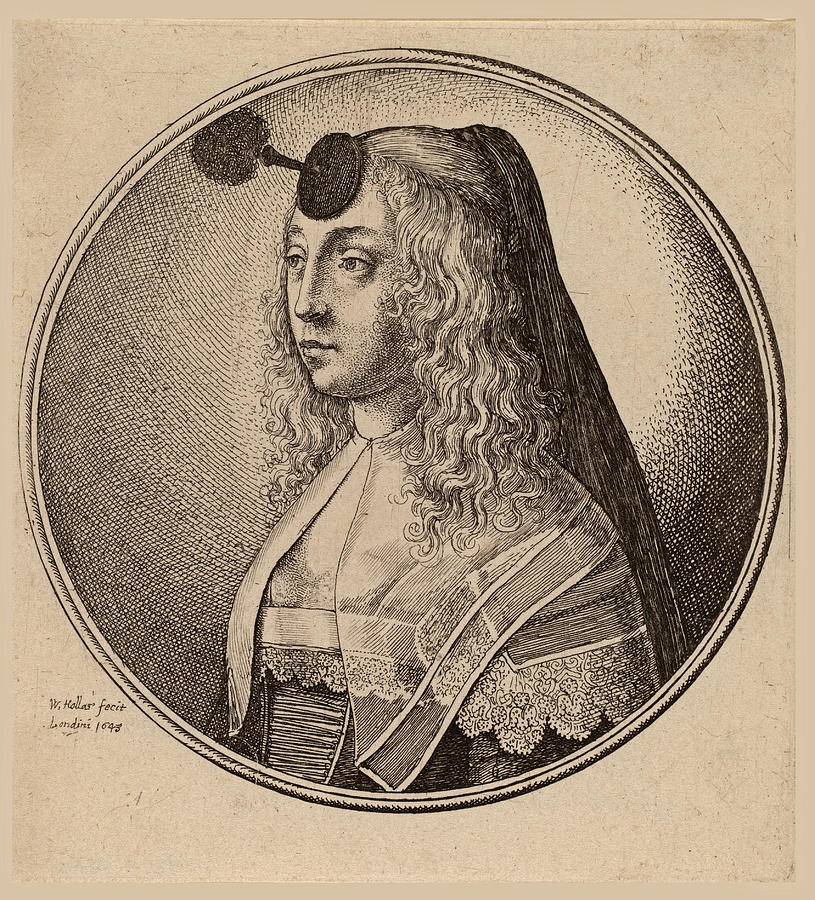 Woman of Antwerp #1 Drawing by Wenceslaus Hollar