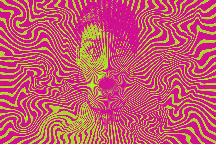 Woman with shocked facial expression and halftone pattern #1 Drawing by GeorgePeters