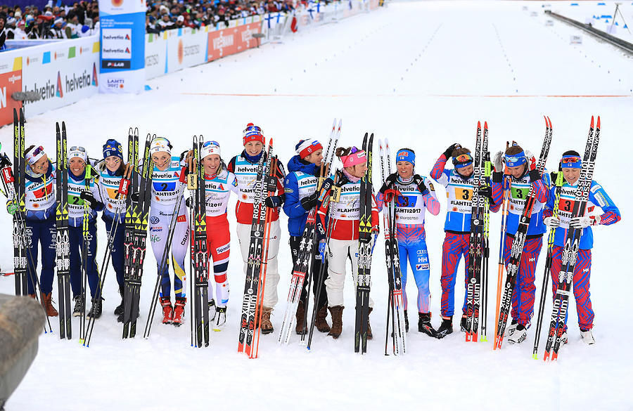 Womens Cross Country Relay - FIS Nordic World Ski Championships #1 Photograph by Richard Heathcote
