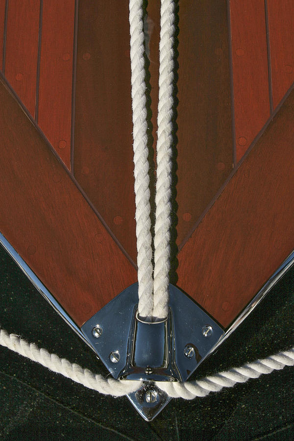 Wooden Boat Bow Photograph by Steven Lapkin