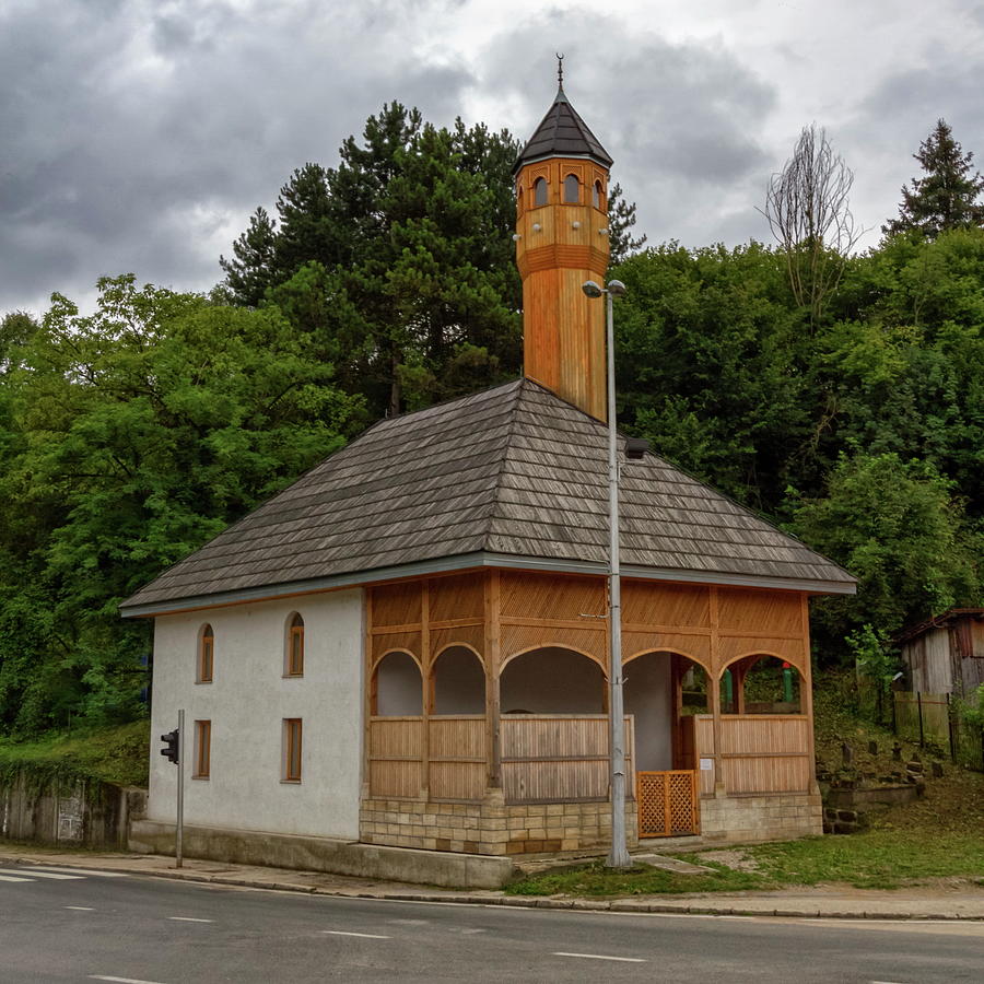 Wooden mosque, Jajce, Bosnia and Herzegovina #1 Photograph by Elenarts - Elena Duvernay photo