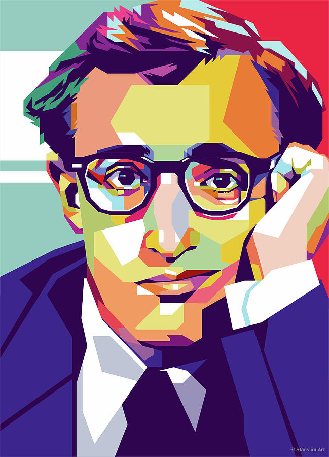 Woody Allen #1 Mixed Media by Movie World Posters