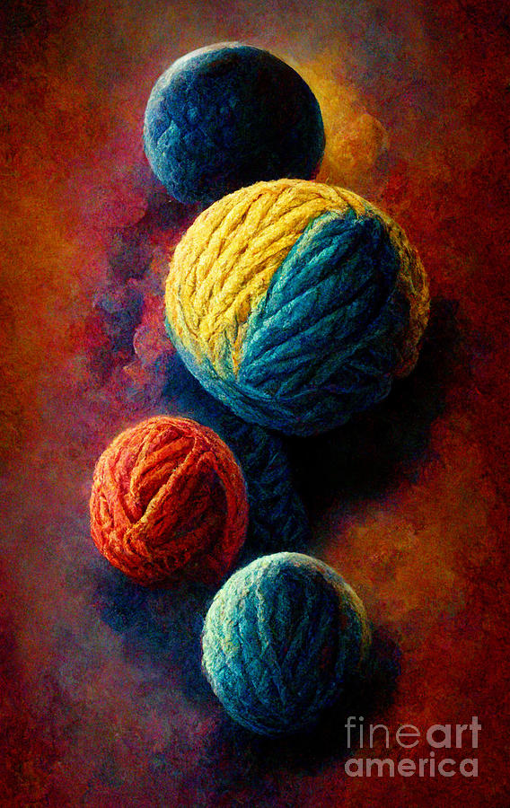 Space Digital Art - Wooly planetary system #1 by Sabantha