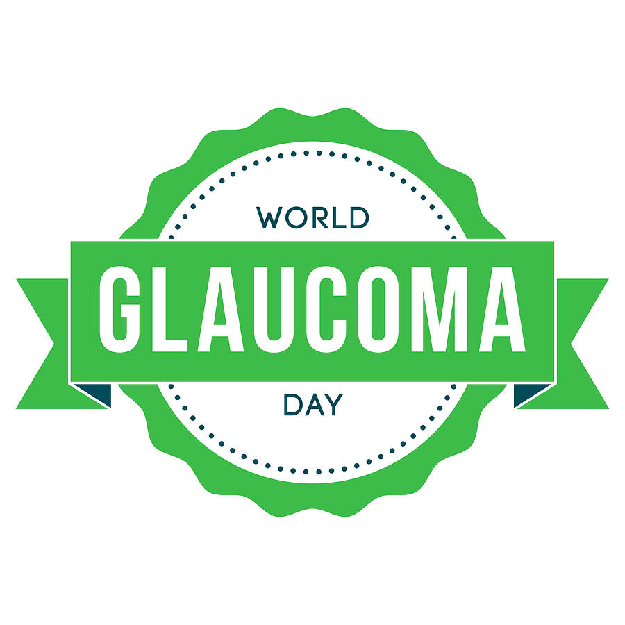 World Glaucoma Day Label #1 Drawing by Bortonia