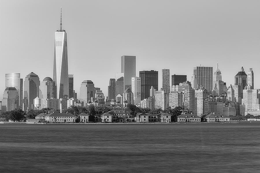 World Trade Center And Ellis Island #1 Photograph by Susan Candelario