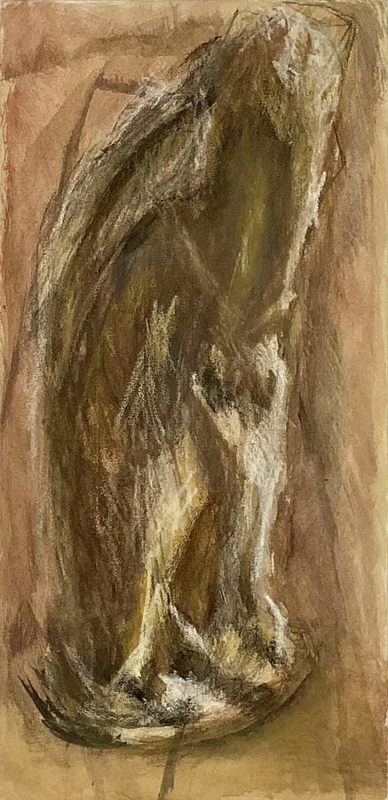Wrapped figure in brown #1 Painting by David Euler