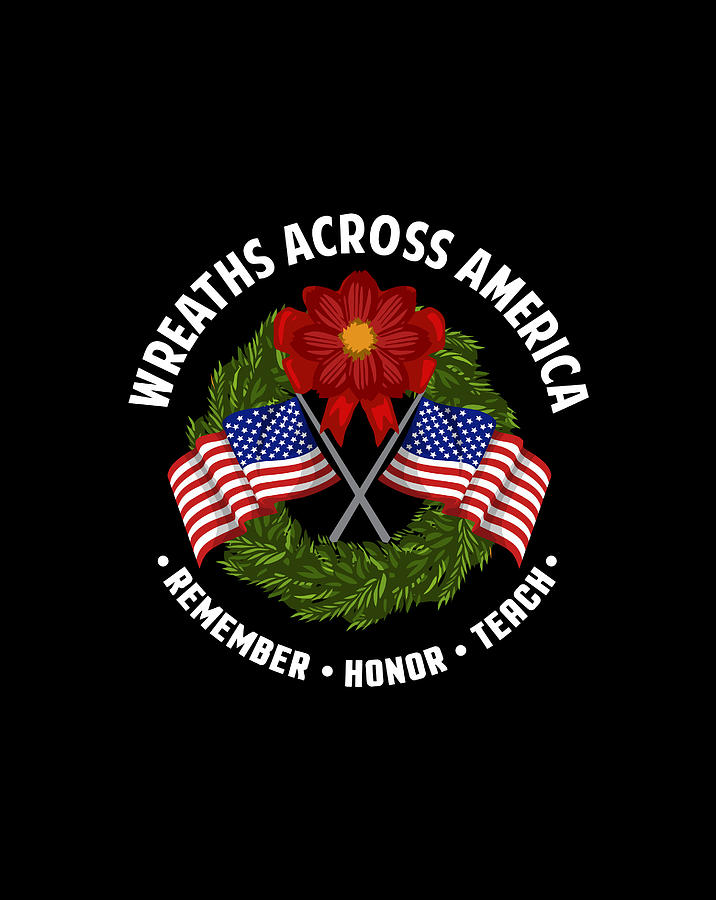 Wreaths Across America Patriotic Digital Art by Jessika Bosch