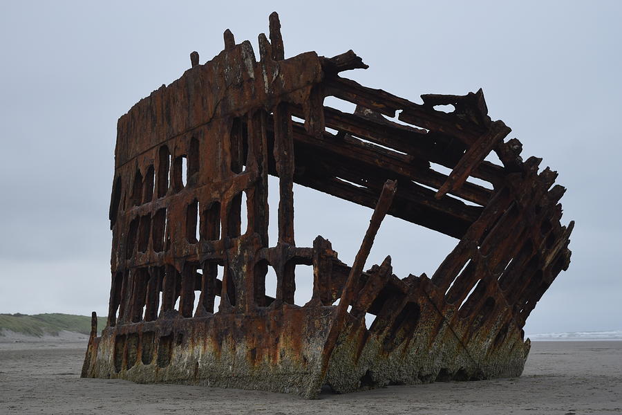 The Wreck of the Peter Iredale Photograph by Lkb Art And Photography ...