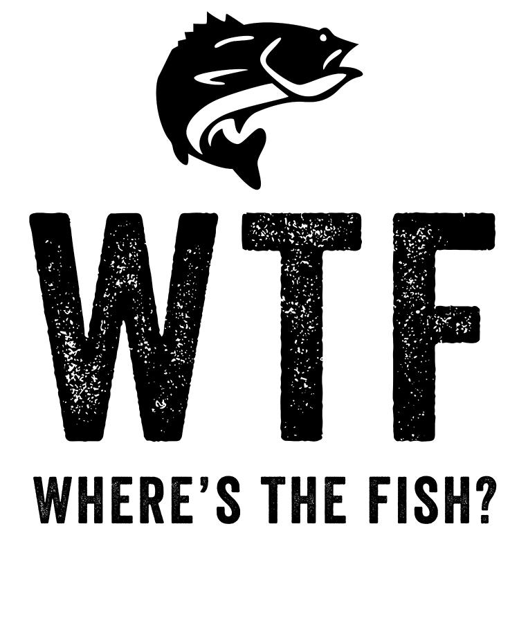 WTF Wheres The Fish Digital Art by Jane Keeper - Pixels