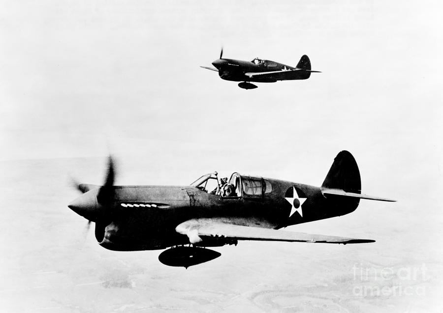 1943 Photograph - WWII Fighter Planes, 1943 #2 by Granger