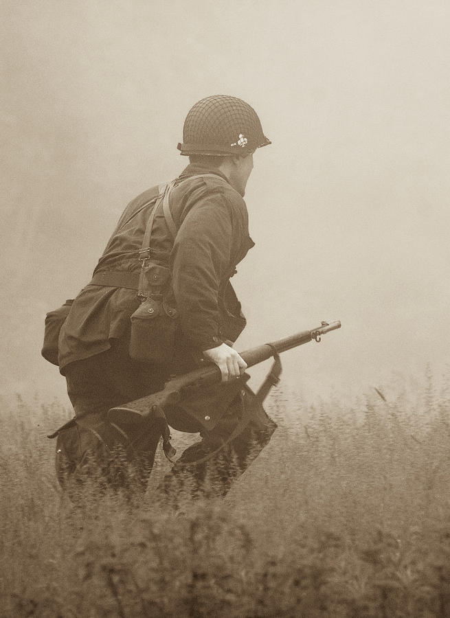 WWII - The Hurtgen Forest Campaign re-enactment. #1 Photograph by Greg ...