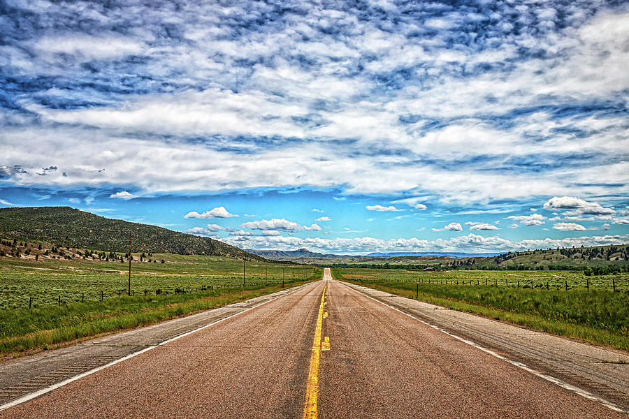 Wyoming Highway 487 near Casper Mountain. Photograph by Gestalt Imagery ...