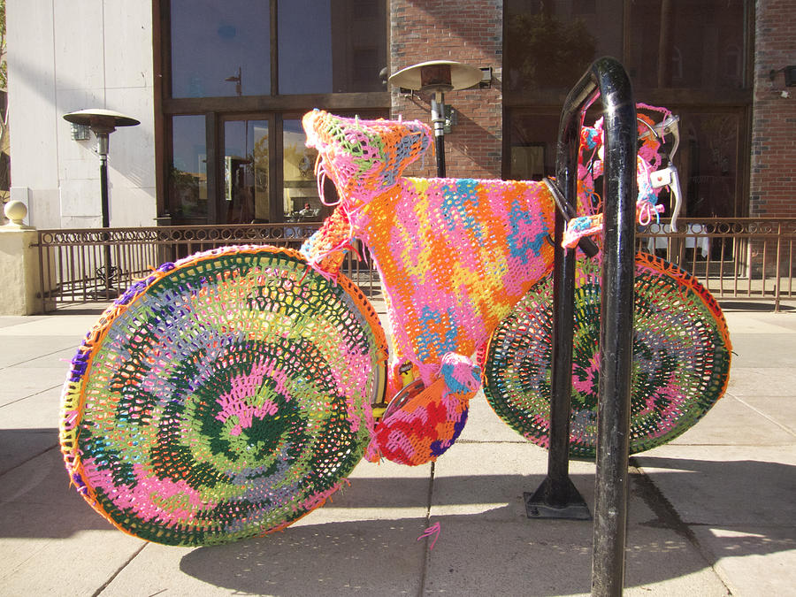 Yarn Bombing #1 Photograph by Denise Taylor