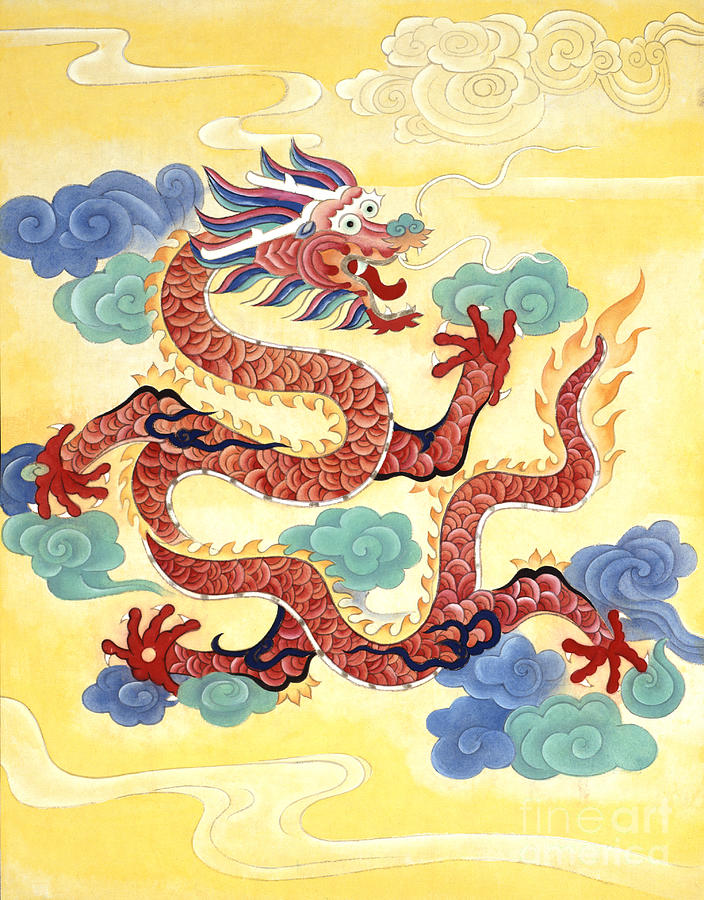 Year Of The Dragon #2 Painting by Zu Tianli