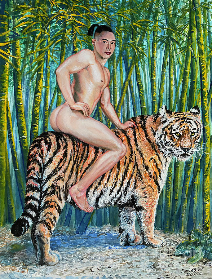 Year of the Tiger Painting by Marc DeBauch