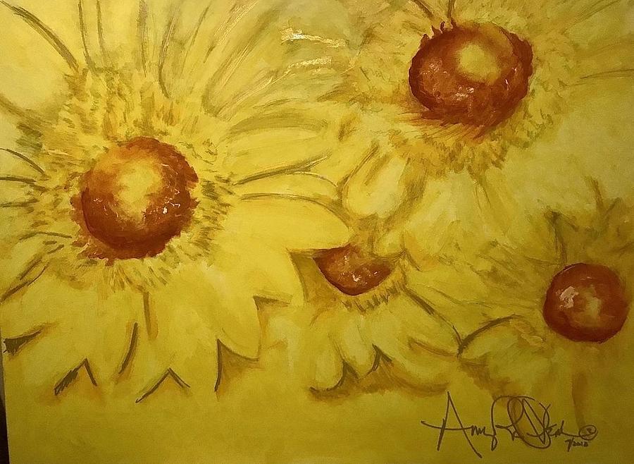 Yellow #1 Painting by Angie ONeal