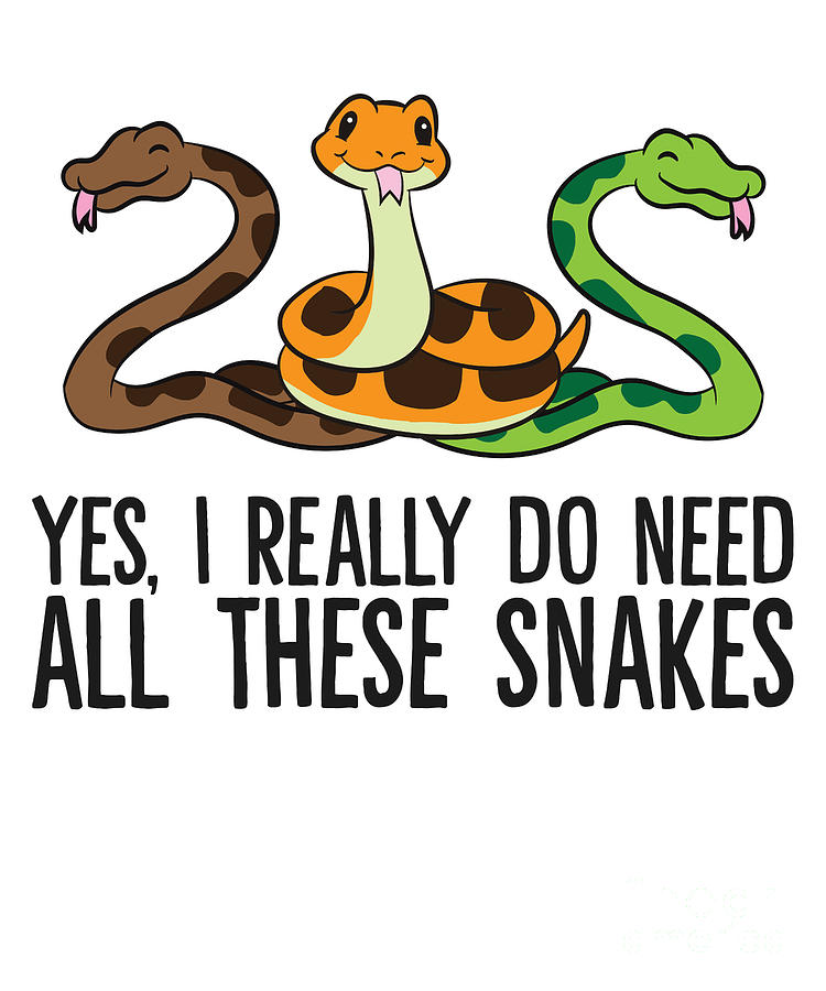 Yes I Really Do Need All These Snakes Tapestry - Textile by EQ Designs ...