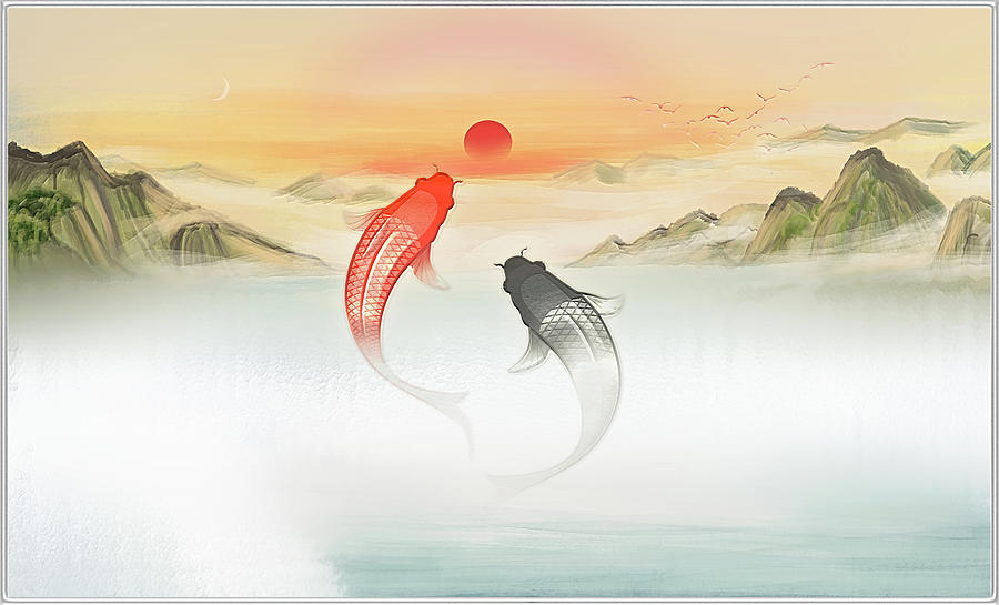 Yin and Yang #1 Digital Art by Harald Dastis