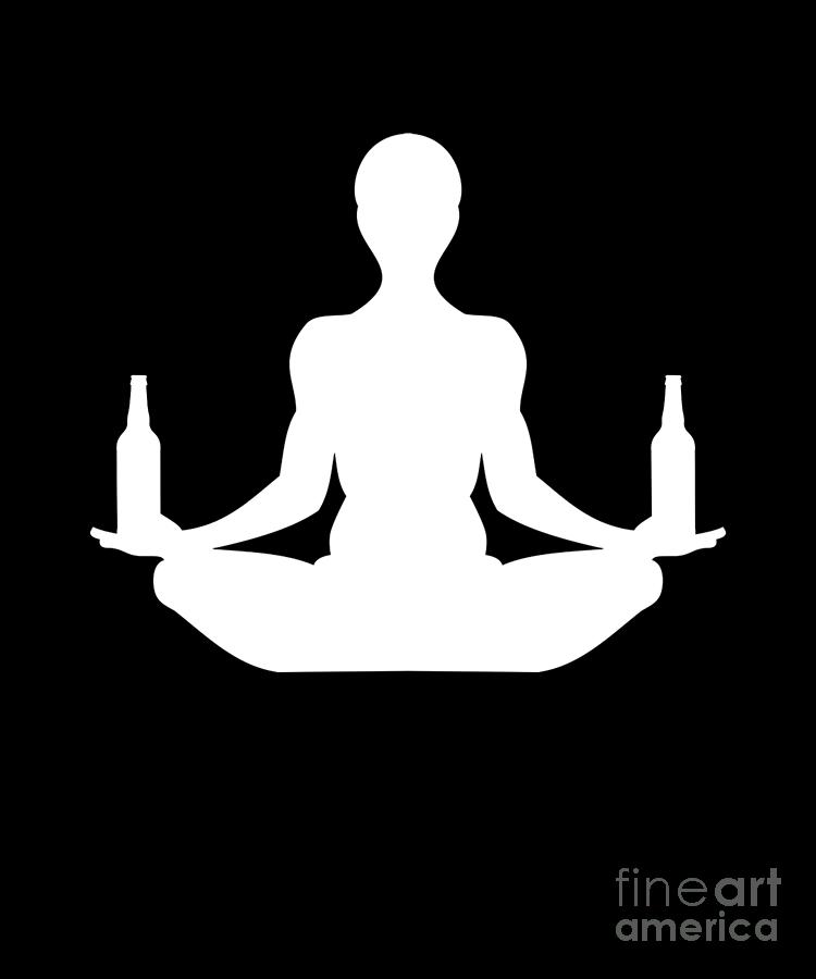 Yoga Teacher Beer Namaste Buddha Mind Karma Gift #1 Digital Art by