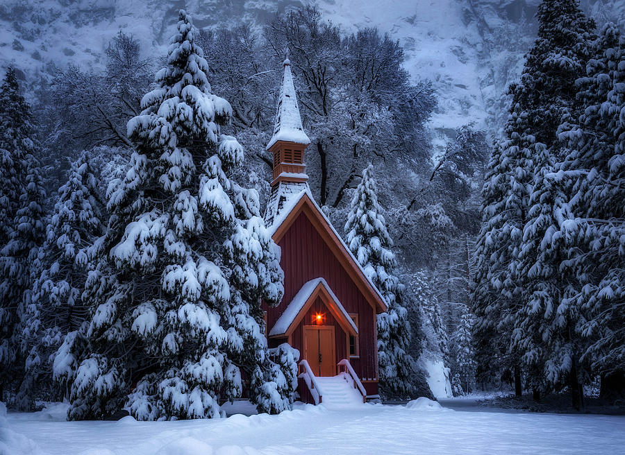 Yosemite Chapel Photograph by David Dinette - Fine Art America