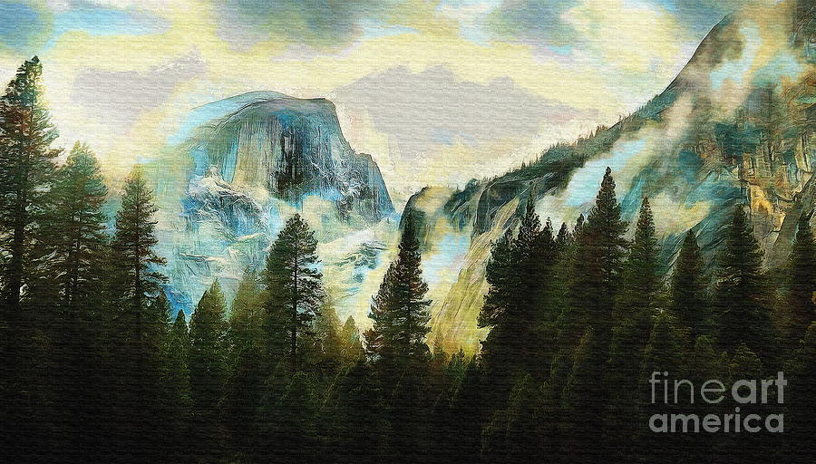 Yosemite National Park #1 Digital Art by Jerzy Czyz