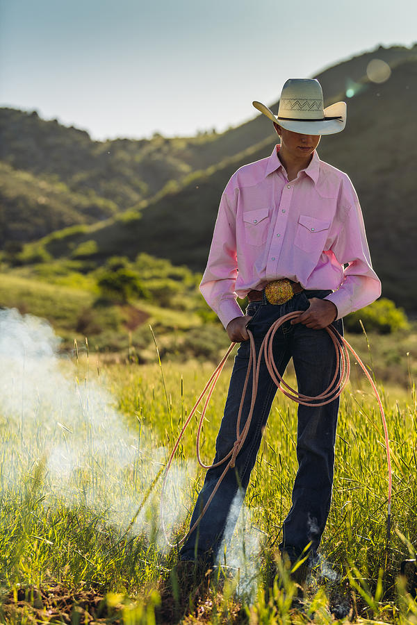 Young Utah Rancher #1 Photograph by Fotografia Inc.