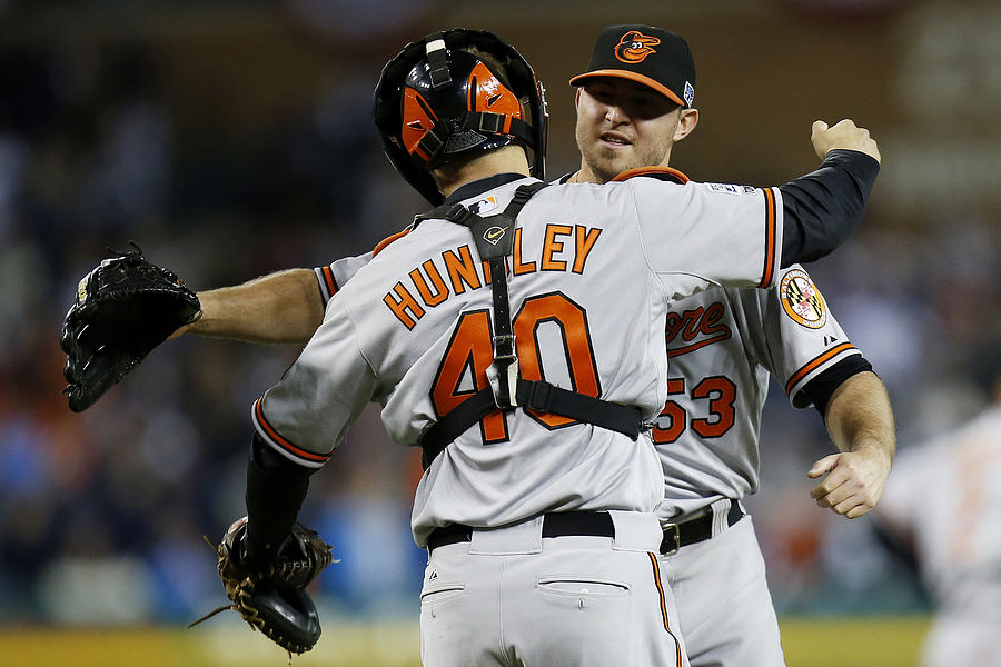 Zach Britton and Nick Hundley #1 Photograph by Gregory Shamus