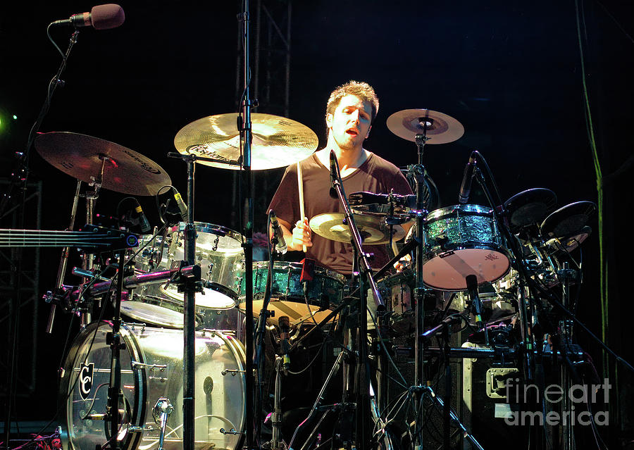 Zach Velmer on Drums with STS9 - Sound Tribe Sector 9 #1 Photograph by David Oppenheimer