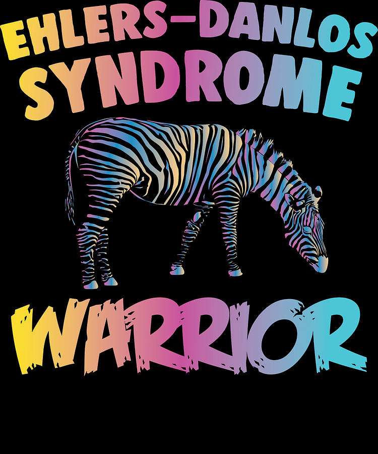 Zebra Ehlers Danlos Syndrome Awareness Digital Art by Michael S Pixels