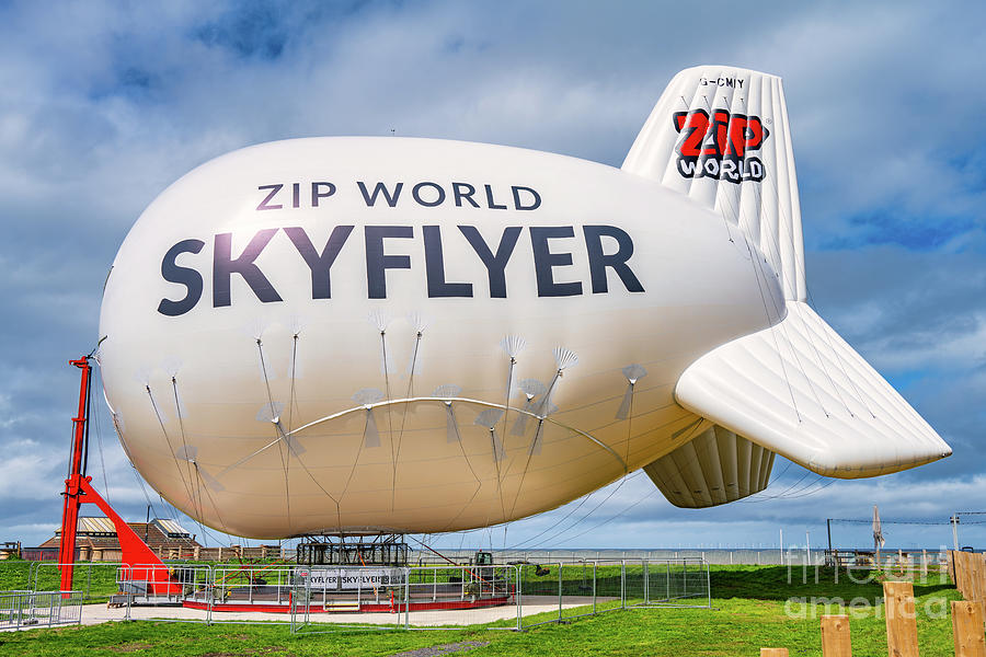 Crane Photograph - Zip World Skyflyer Rhyl #1 by Adrian Evans