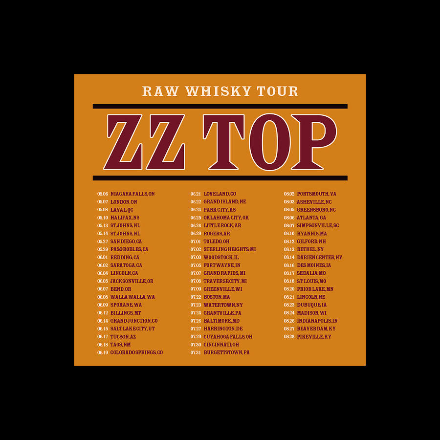 zz top tour schedule 2022