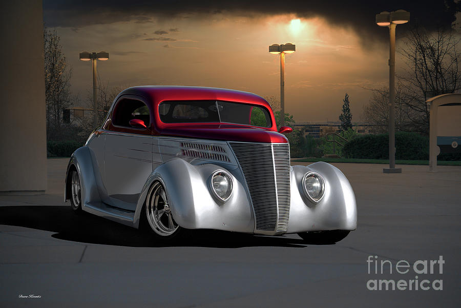 1937 Ford Deluxe Coupe Photograph by Dave Koontz